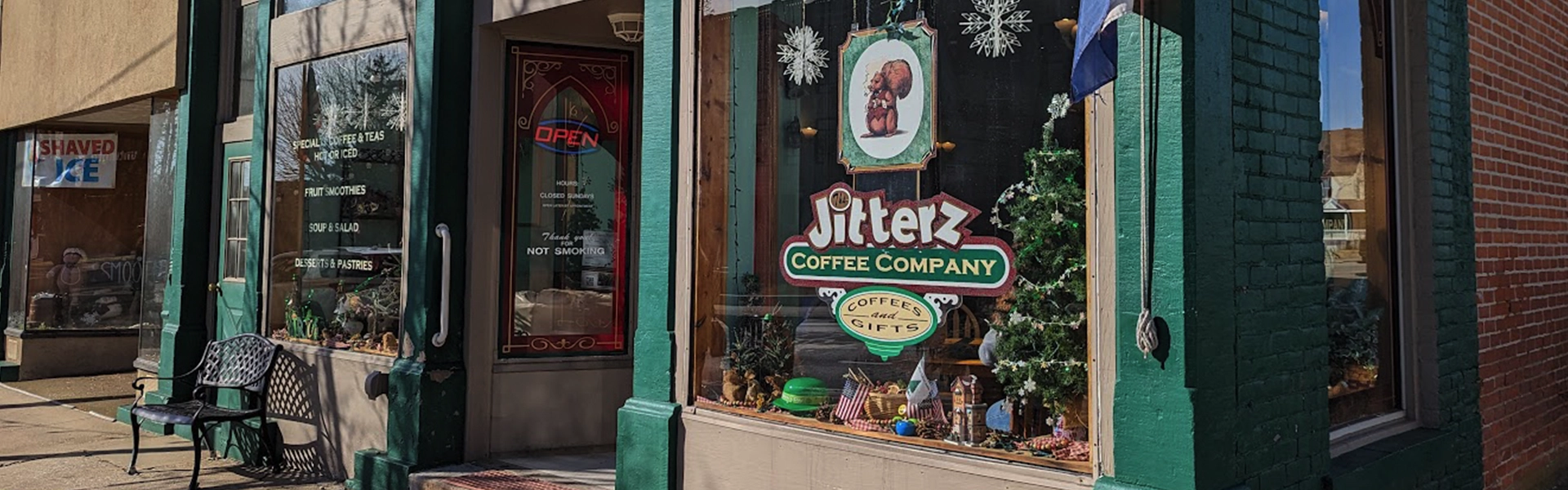 Jitterz-Front of Store header Jitterz Coffee Shop