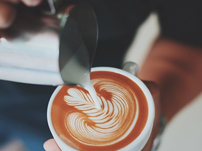 Latte Art on a great cup of coffee