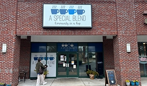 A Special Blend Coffee Shop Entrance